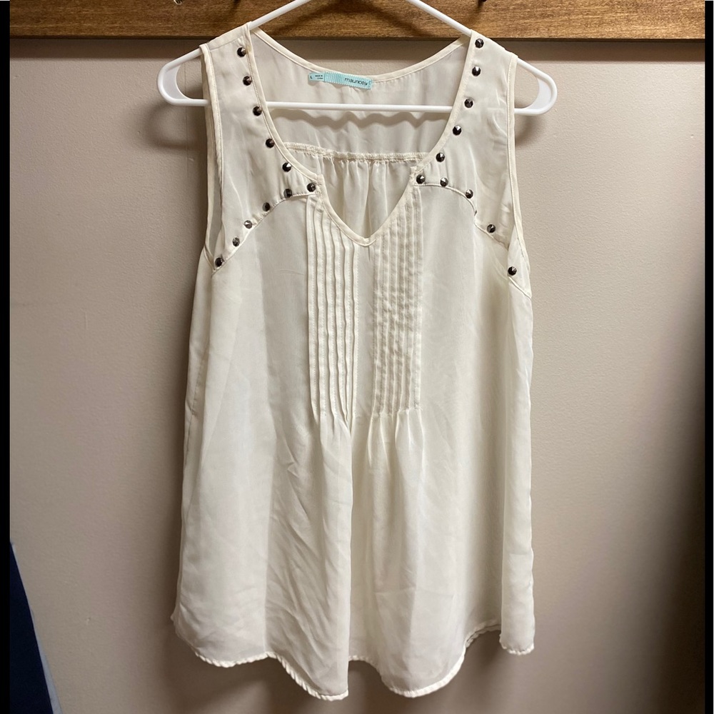 White tank top